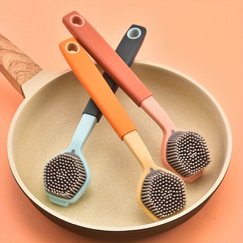 PHYEX - Cepillo para refregar platos de cocina, ollas, fregadero y baño con  cómodo mango largo