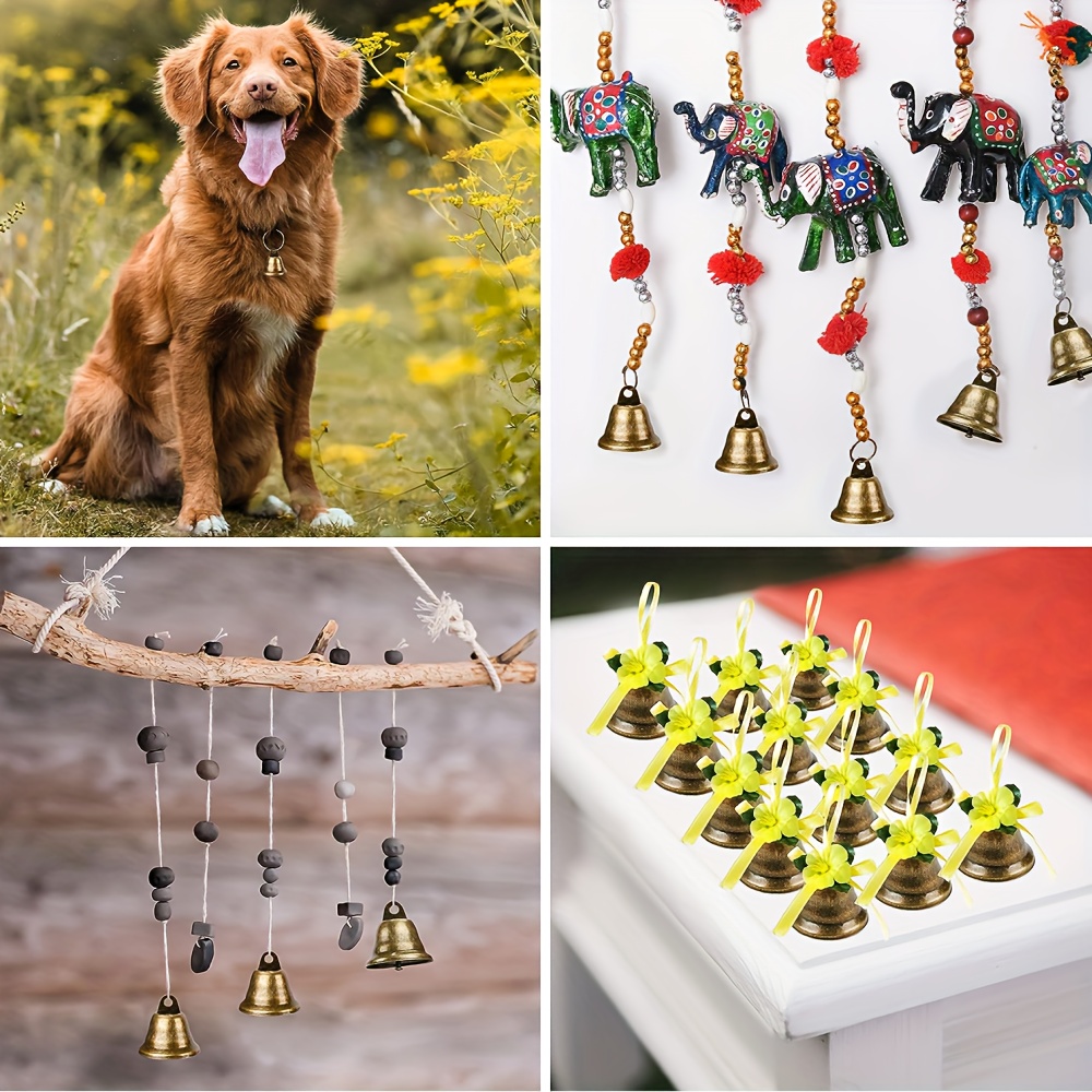 12 Small Brass Copper Wind Chimes Bells Charm for DIY Projects 1.5