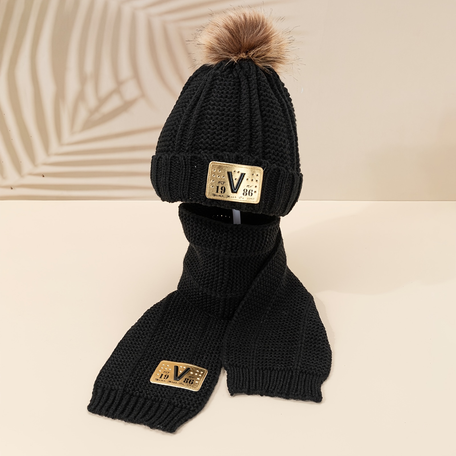 Louis Vuitton Hat and Scarf Set 