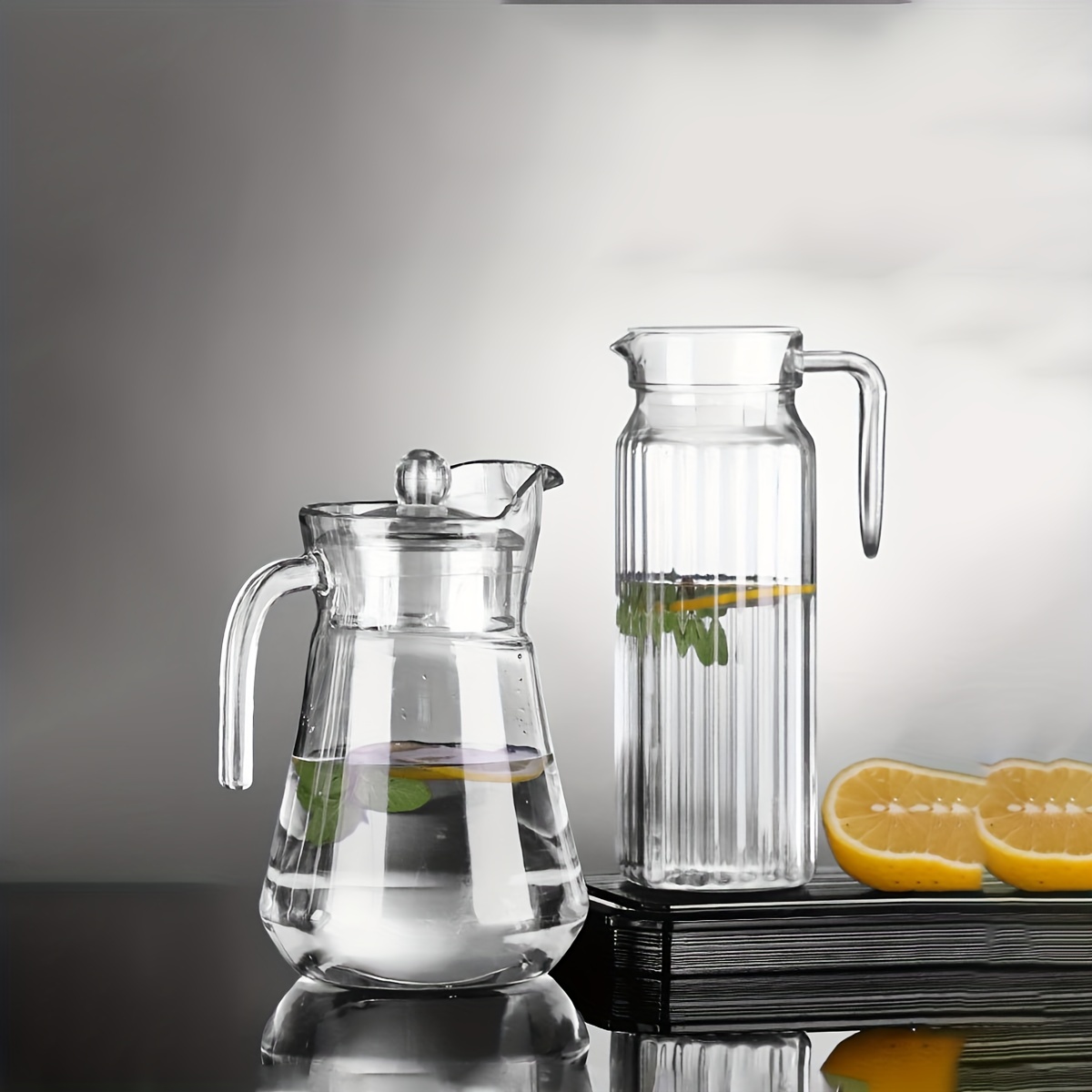 Acrylic Pitcher With Lid, Heavy Duty Heat Resistant Water Pitcher, Drink  Carafe, For Hot And Cold Beverges, Drinkware - Temu