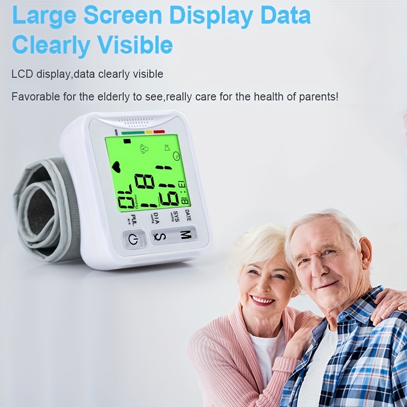 Intelligent Digital Wrist Blood Pressure Monitor With - Temu