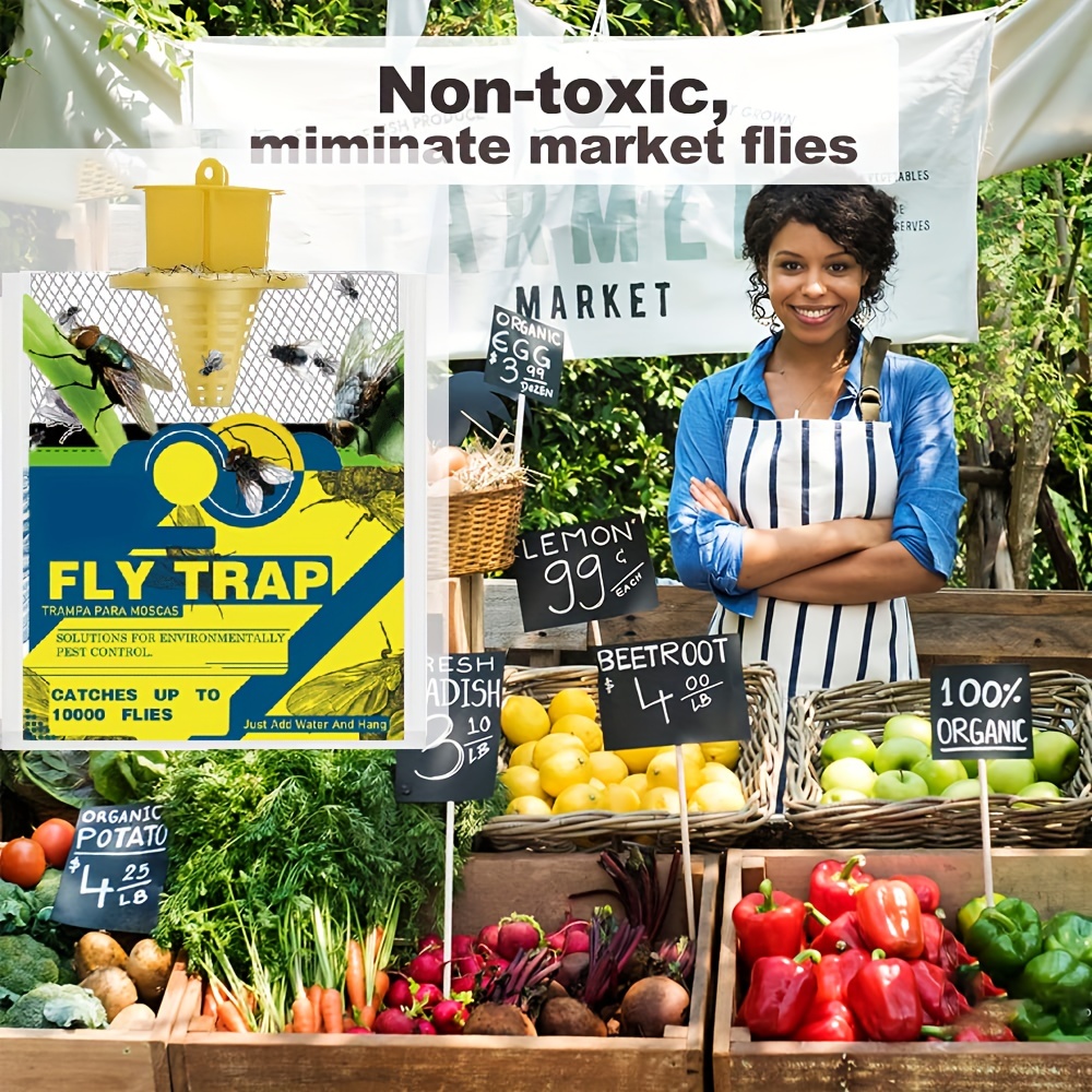 5 Packs Fly Traps Outdoor Hanging Disposable Fly Killer Trap Bag