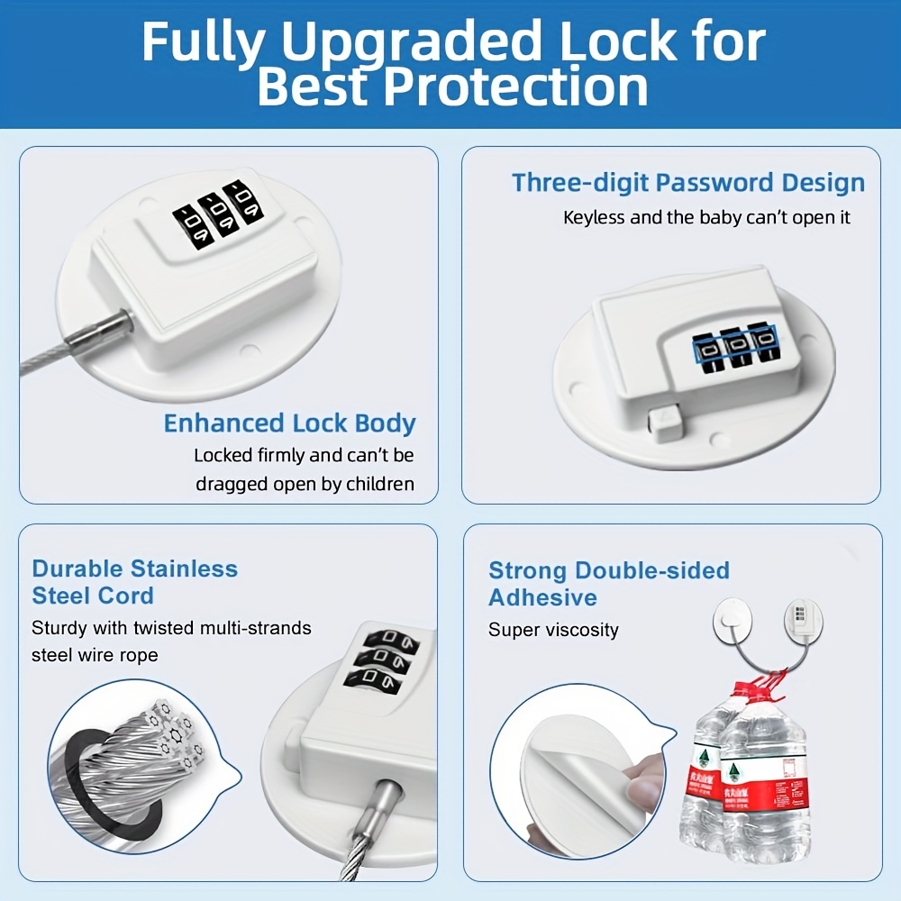 Refrigerator Locks Mini Fridge Lock With Digital Password - Temu