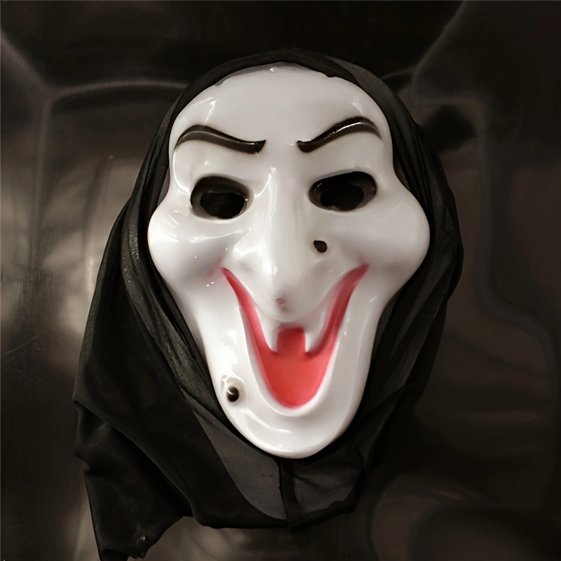 Scary Ghost Face Halloween Mask Scary Mask - Temu