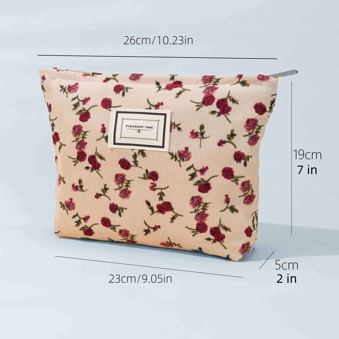 Floral Makeup Bag Cosmetic Bag For Women, Large Capacity Canvas Makeup Bags  Travel Toiletry Bag Accessories Organizer Make Up Bag Waterproof - Temu  Japan