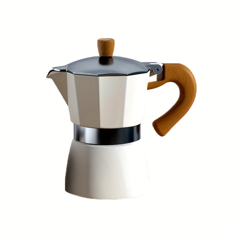  Coffee Pot, Stainless Steel Moka Pot Italian Coffee Maker 6  cup/10 OZ Stovetop Espresso Maker for Gas or Electric Ceramic Stovetop  Camping Manual Cuban Coffee Percolator for Cappuccino or Latte: Home