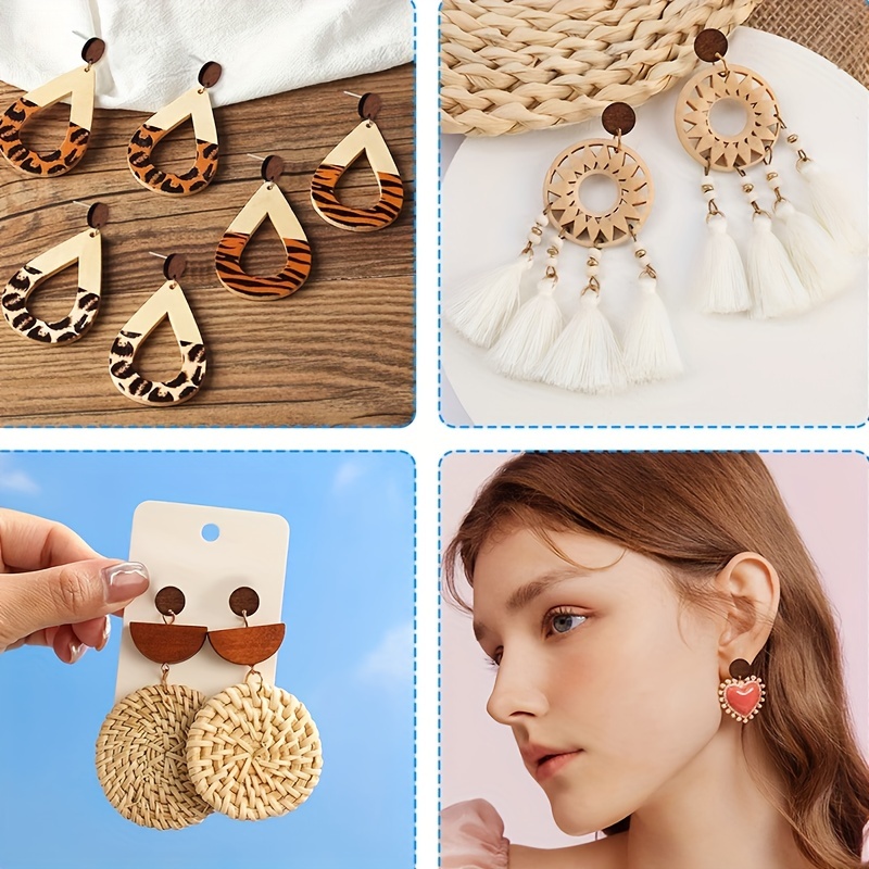 Round Flat back Tray Earring Clip Non perforated Earring Set - Temu