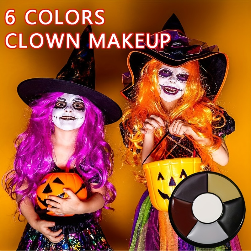 Makeup Clown White Professional Face Paint Cream Makeup - Temu