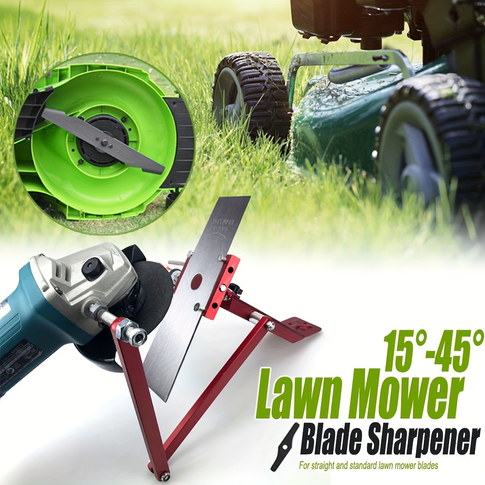 Faster Lawn Mower Sharpener Lawnmower Blade Sharpener Universal Grinding  Rotary Drill Cuts - Temu