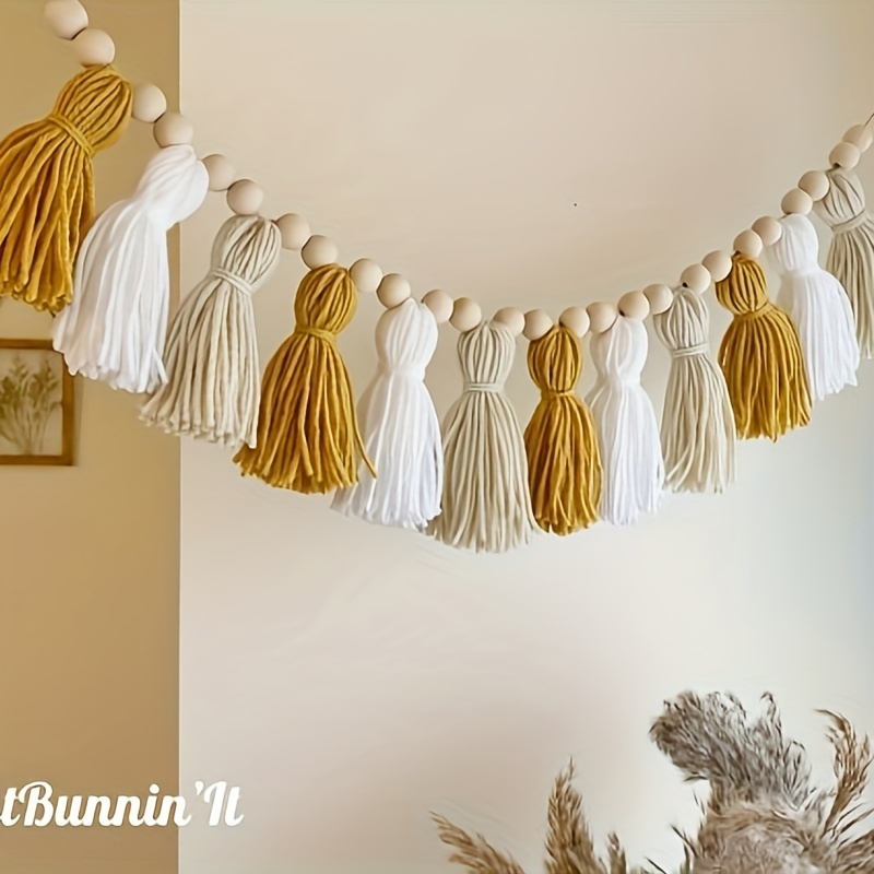 Brighten Up Your Home With Bohemian Tassel Garland Perfect - Temu