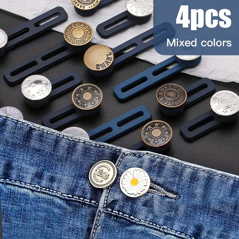 Extension Button For Jeans Adjustable Waist Button - Temu