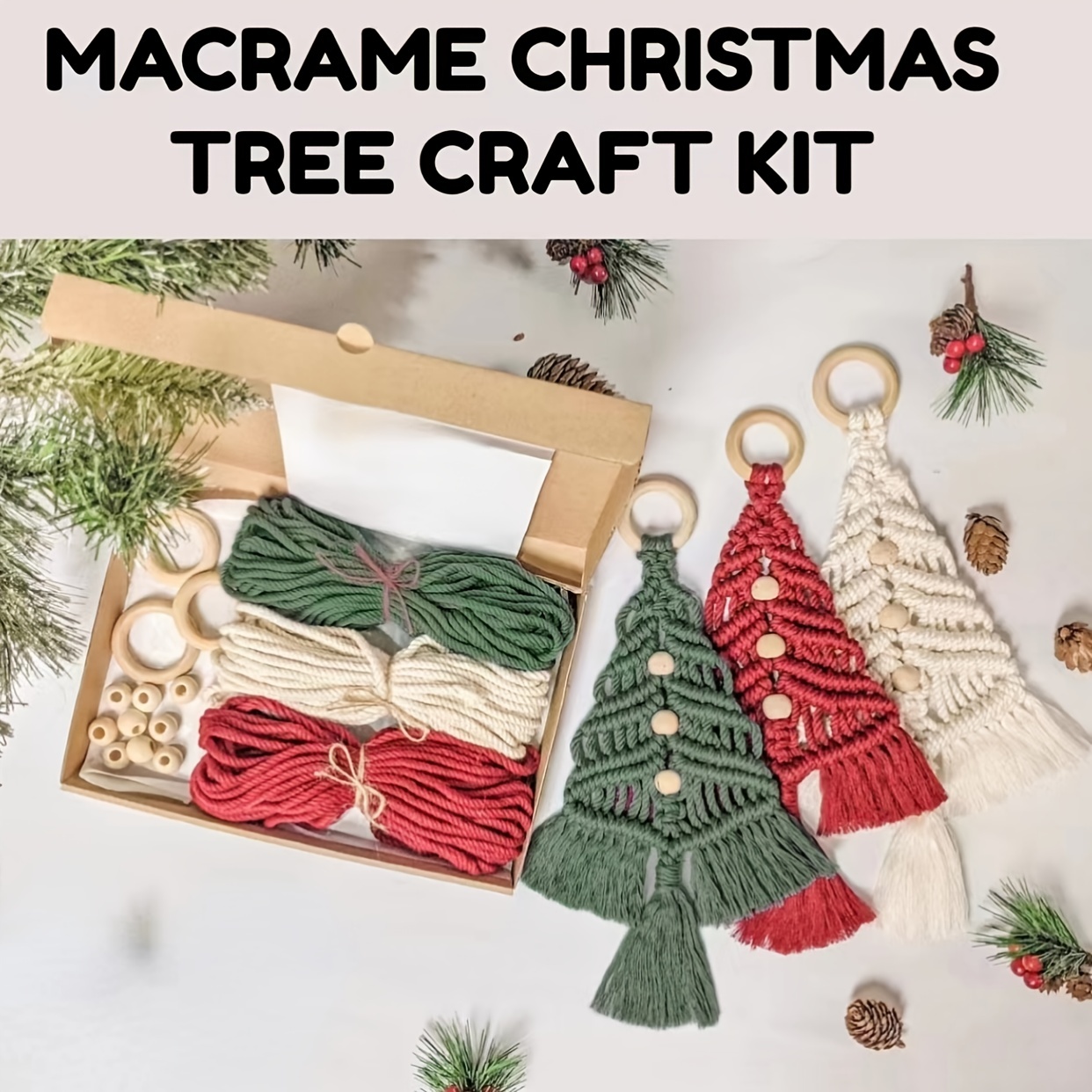Woven Christmas Tree Diy Kit Christmas Craft Gift Kit Very ...
