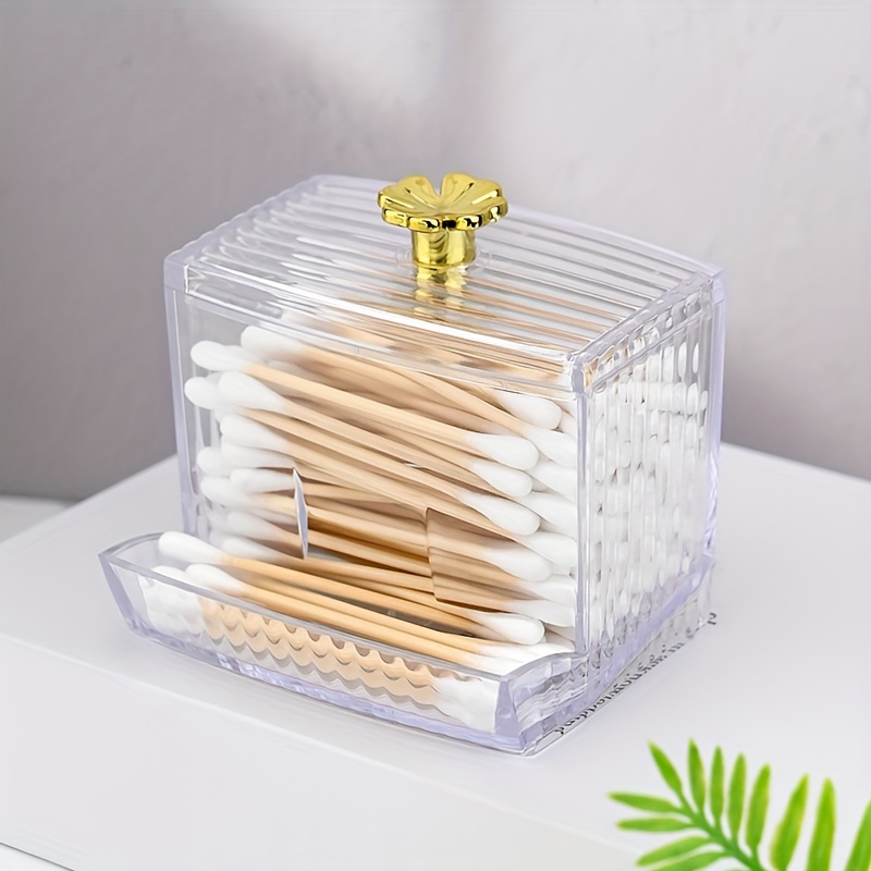 Desktop Covered Storage Box Swabs Dental Floss Small - Temu