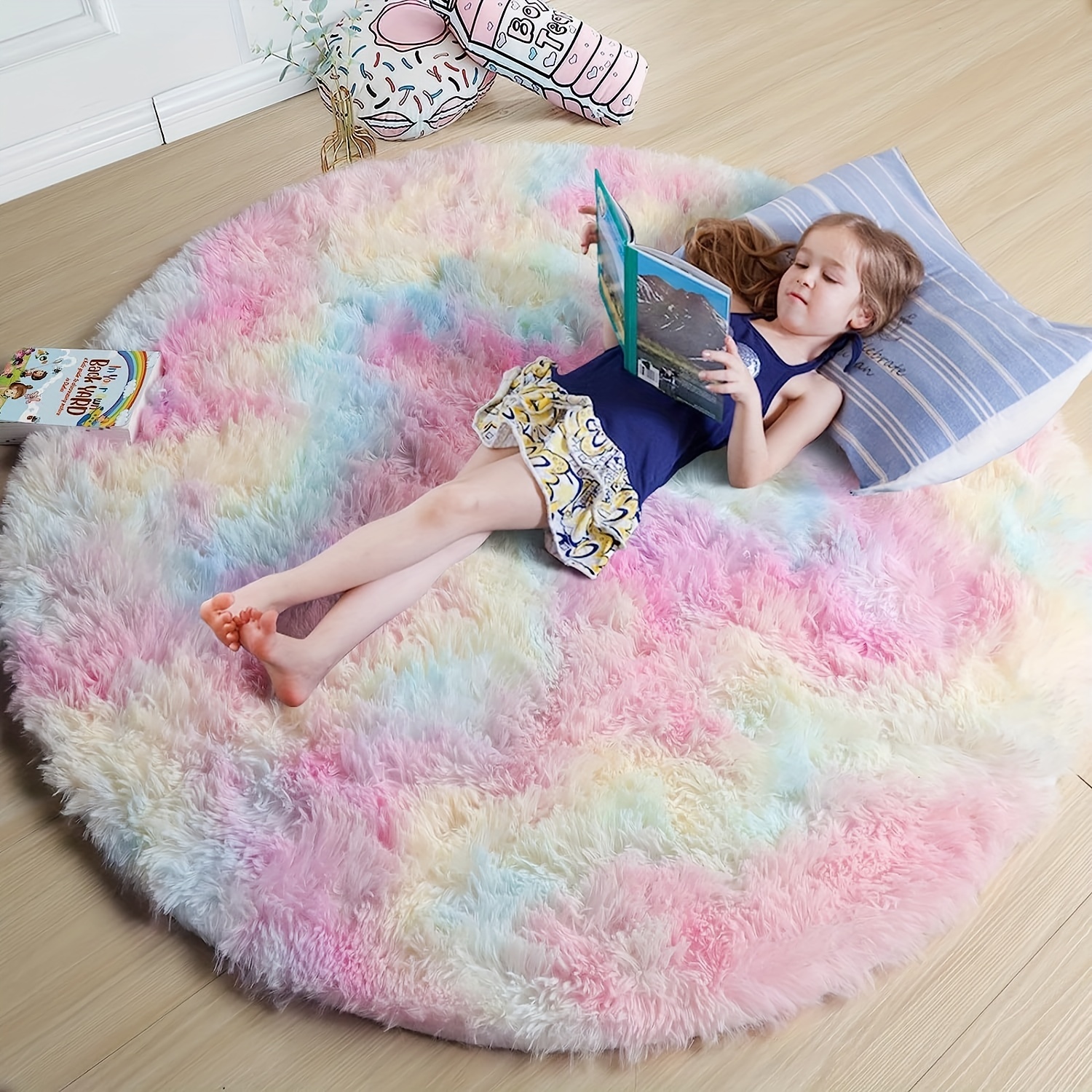 Alfombra de juego para bebé, alfombra de espuma viscoelástica de 6 pies 7  pulgadas x 4 pies 11 pulgadas, alfombra acolchada suave – Alfombra de juego
