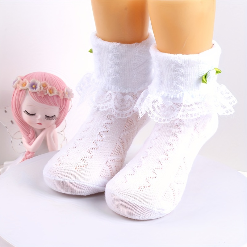 Lace Trimmed Ballroom Ankle Socks