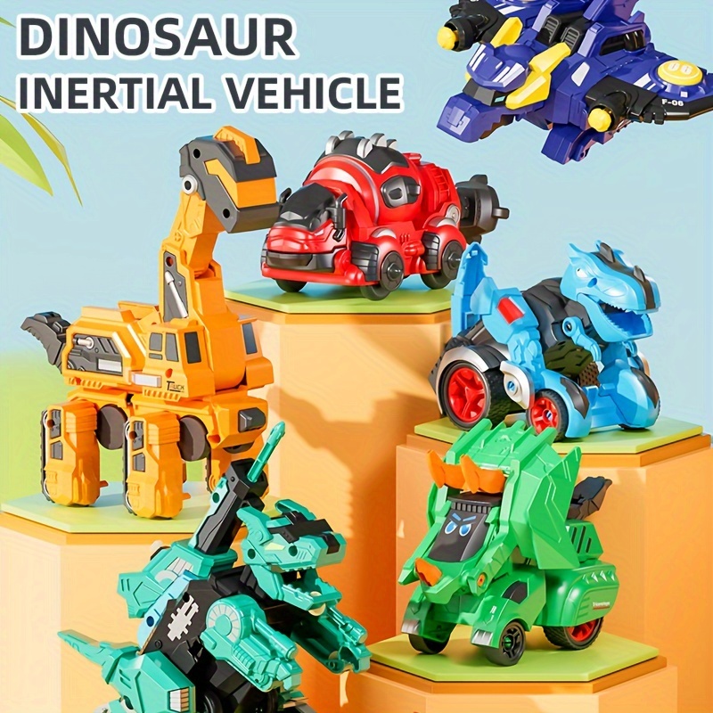 Juguetes para niños de más de 5 años – Juguetes de dinosaurio  desmontables para niños, vehículos de construcción 5 en 1 que se  transforman en dinosaurio robot STEM juguete de construcción
