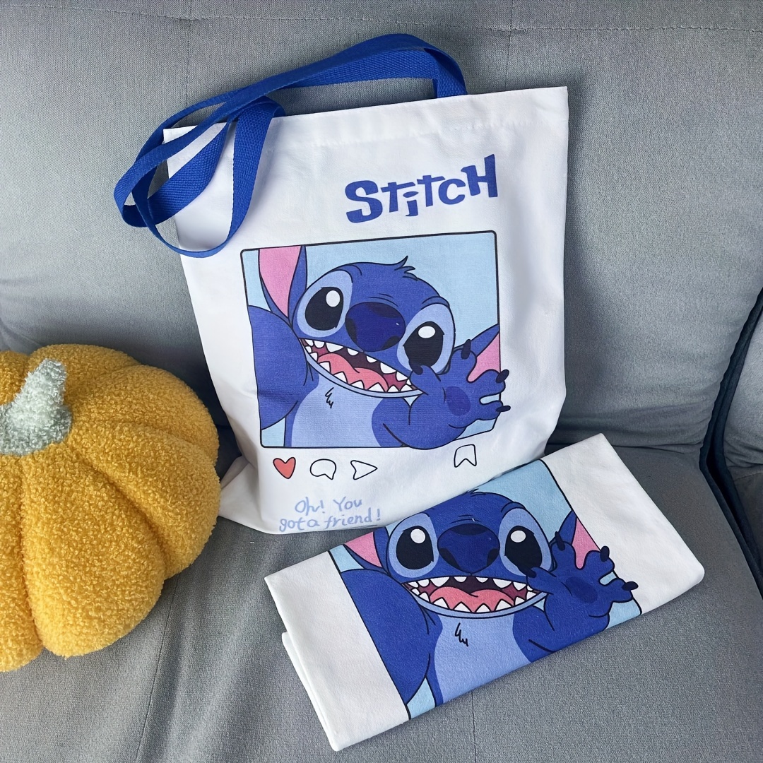 Disney Borsa Stitch - Borsa Tracolla Bambina Ragazza (Blu) : : Moda