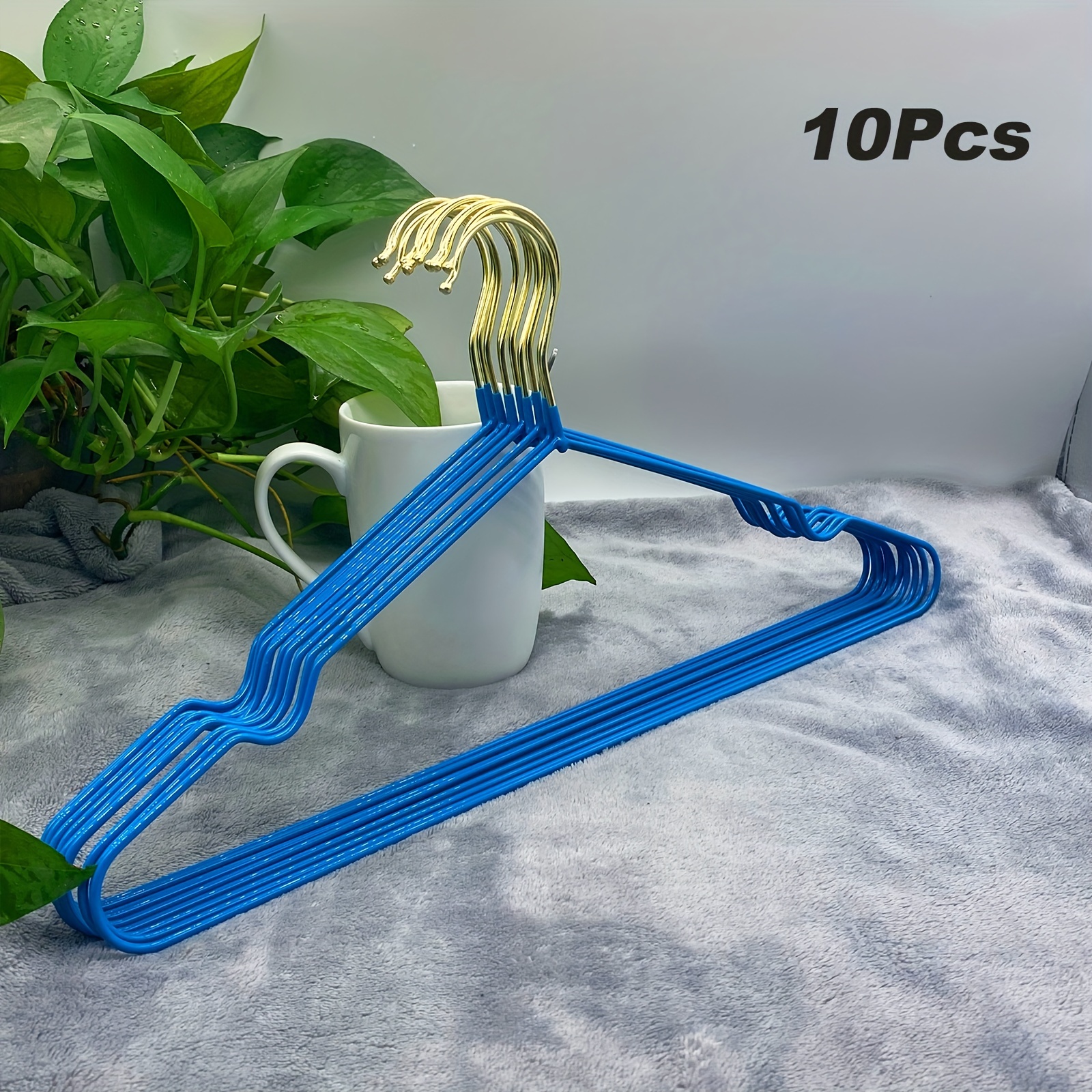 Metal Clothes Hangers Traceless Clothes Racks Sturdy Heavy - Temu