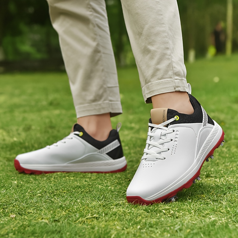 Men's Professional Detachable 8 Spikes Golf Shoes Solid - Temu