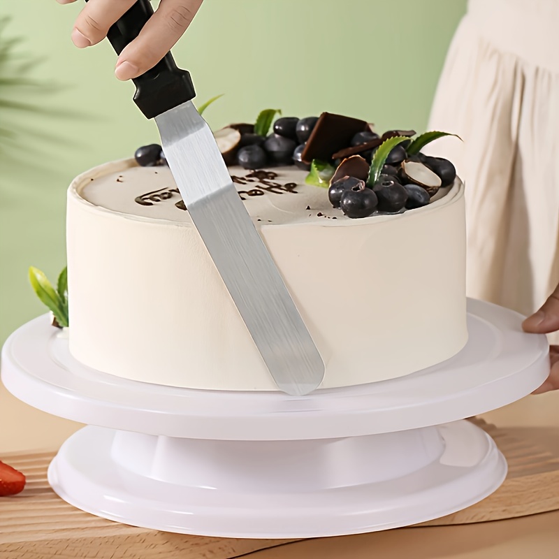 30cm Stainless Steel Anti Slip Cake Turntable, Rotating Cake Stand Rotating  Cake Turntable for Cake Cupcake Decorating Supplies