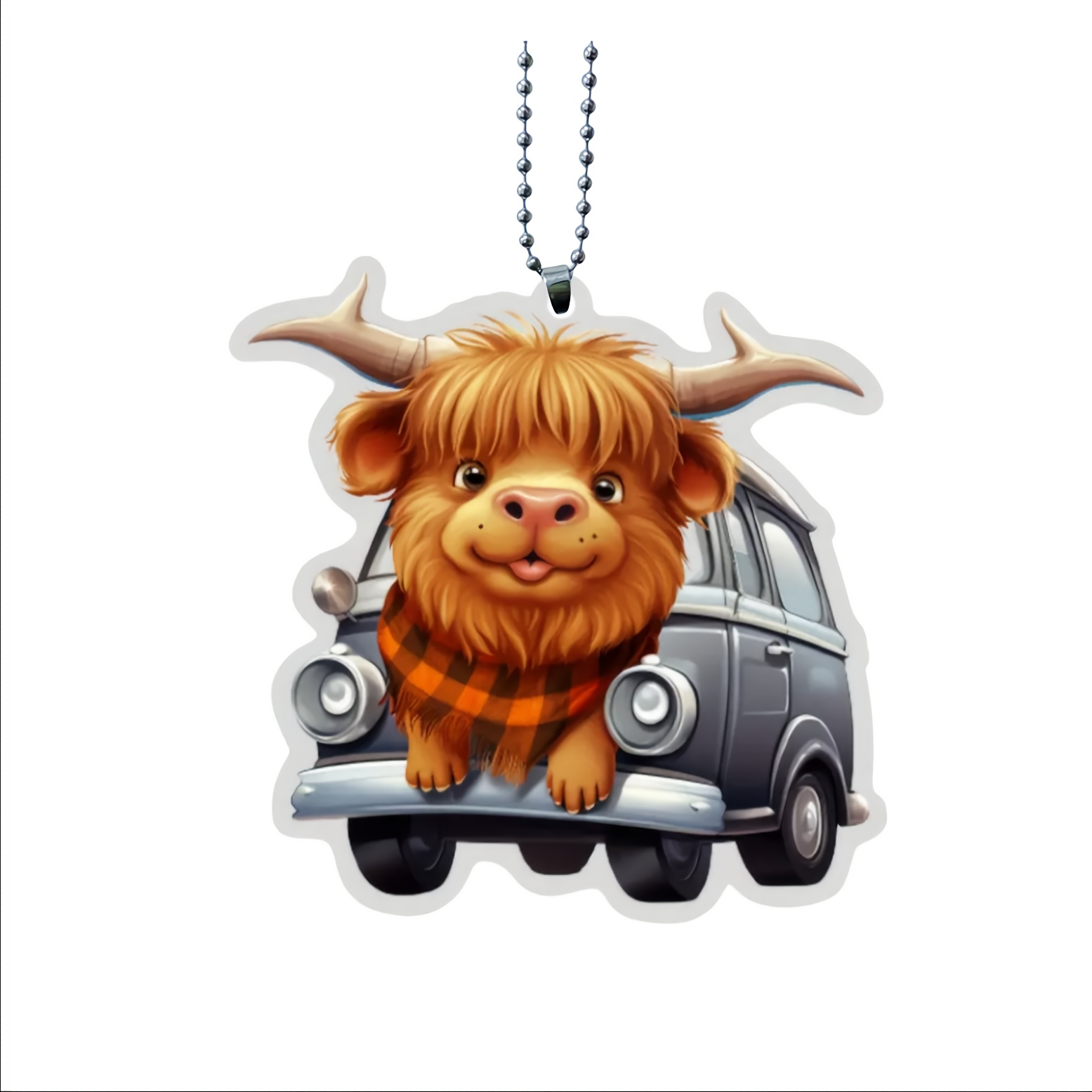 Acrylic Cartoon Highland Cattle Keychain Pendant Bag Purse Accessories For  Girls Women - Temu