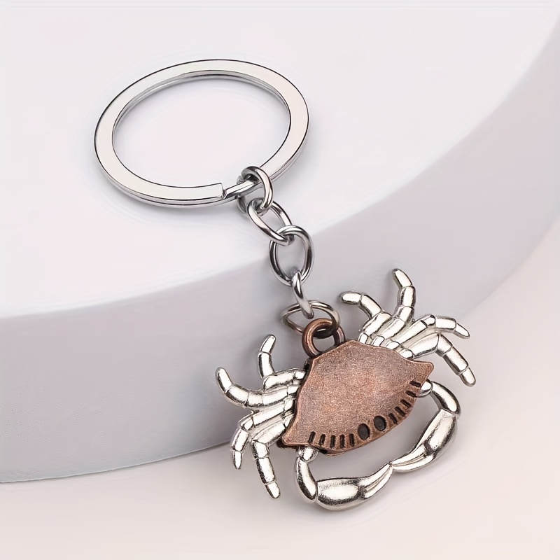 Simulation Food Crab Claws Pendant Keychain Key Ring For Women Men