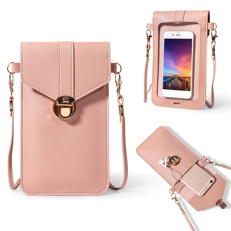 Mini Touch Screen Phone Bag, Women's Pu Leather Crossbody Bag, Simple Flap Coin  Purse (4.72*7.87*0.39) Inch - Temu