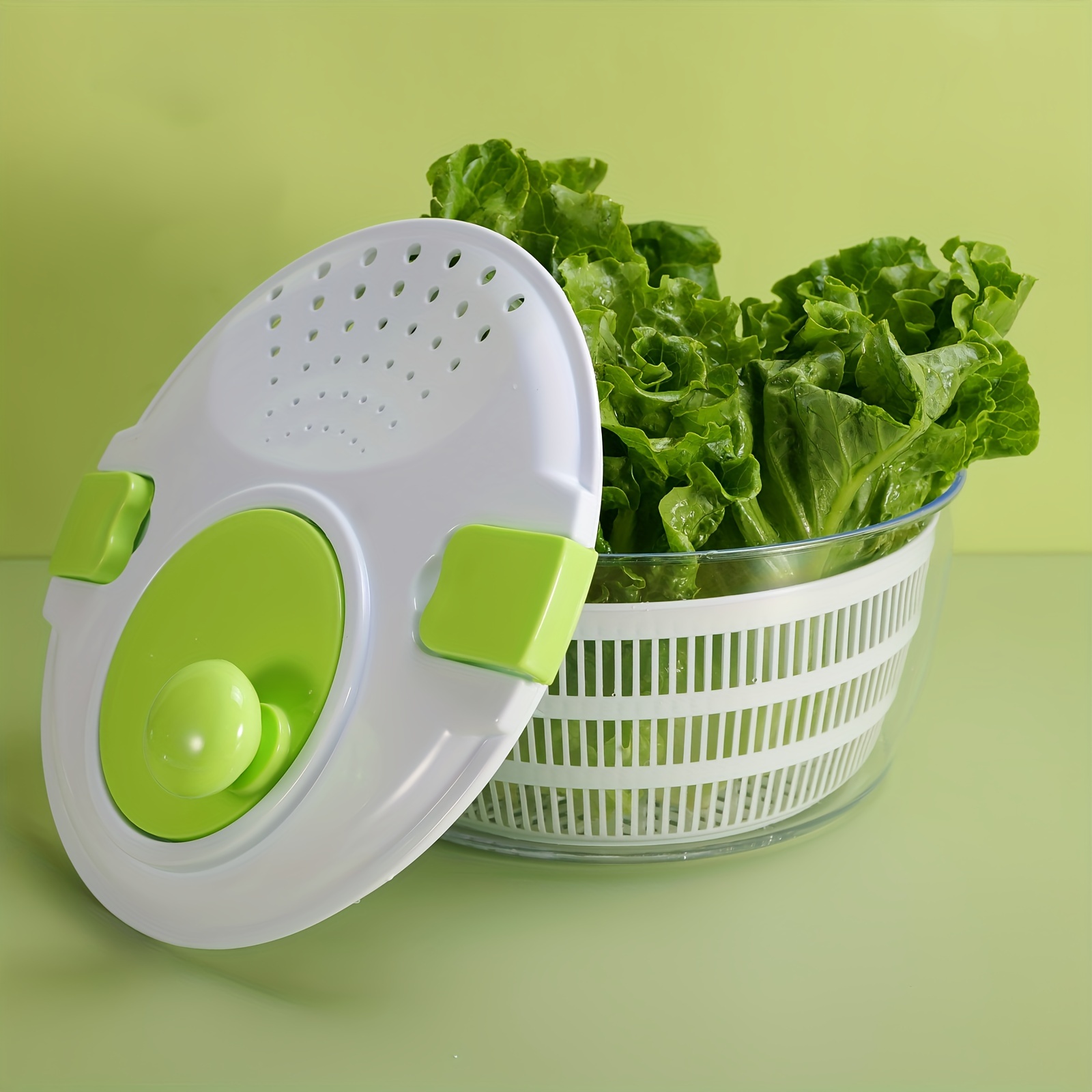 Electric Stainless Steel Salad Spinner Vegetable Washer with Bowl, USB  Electric Chargeble Lettuce Cleaner and Dryer 