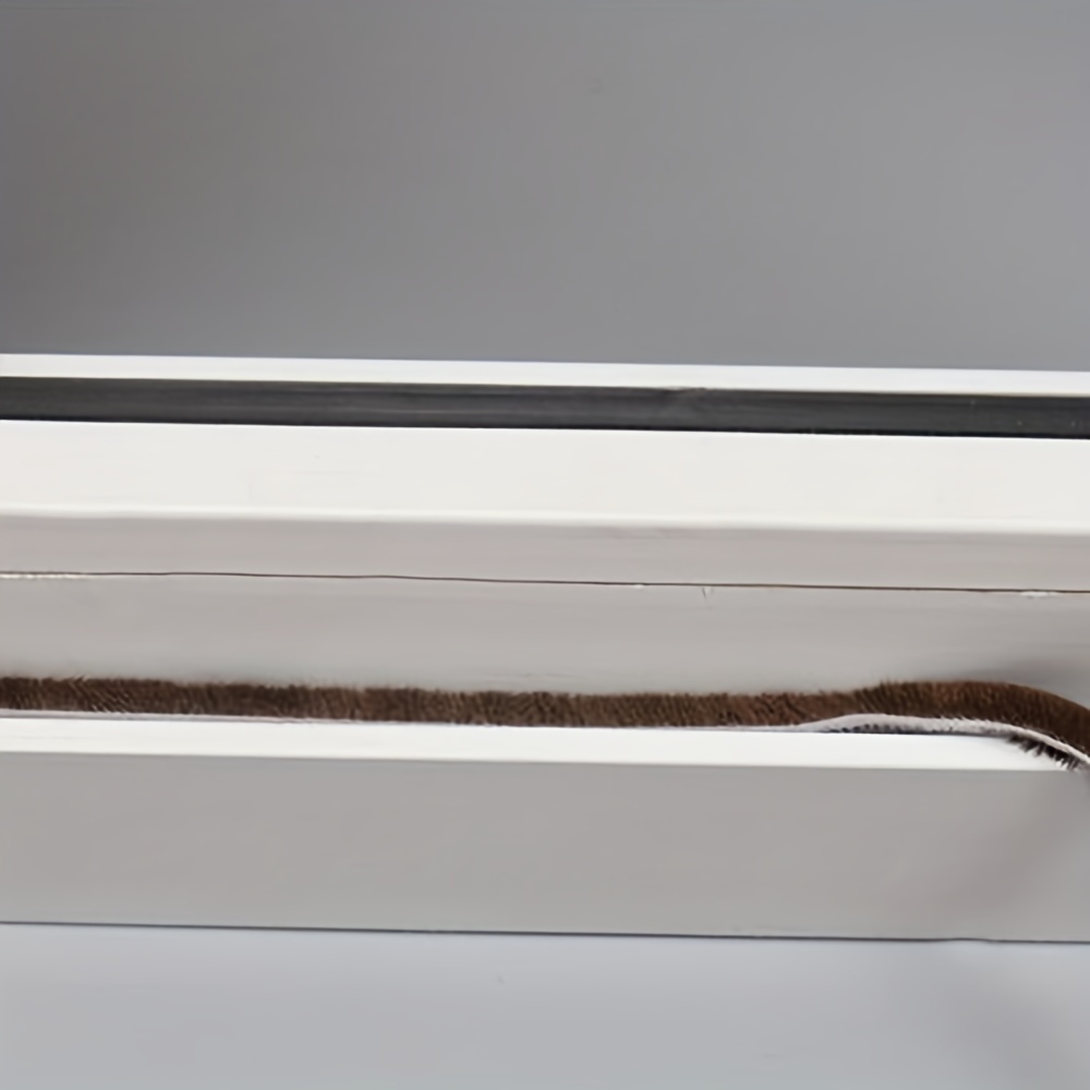Burlete adhesivo para cepillo (5/16 pulgadas x 9/32 pulgadas x 32.8 pies),  tira de cepillo de puerta – para puerta corredera, ventana, armario, sello