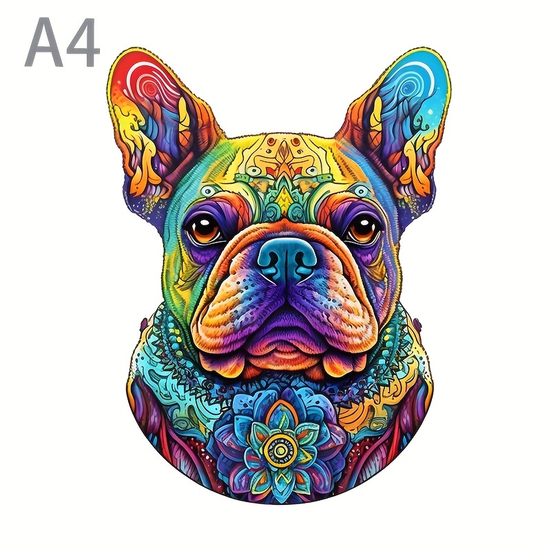 Wooden Carving Dog Puzzle Special shaped Animal Jigsaw - Temu