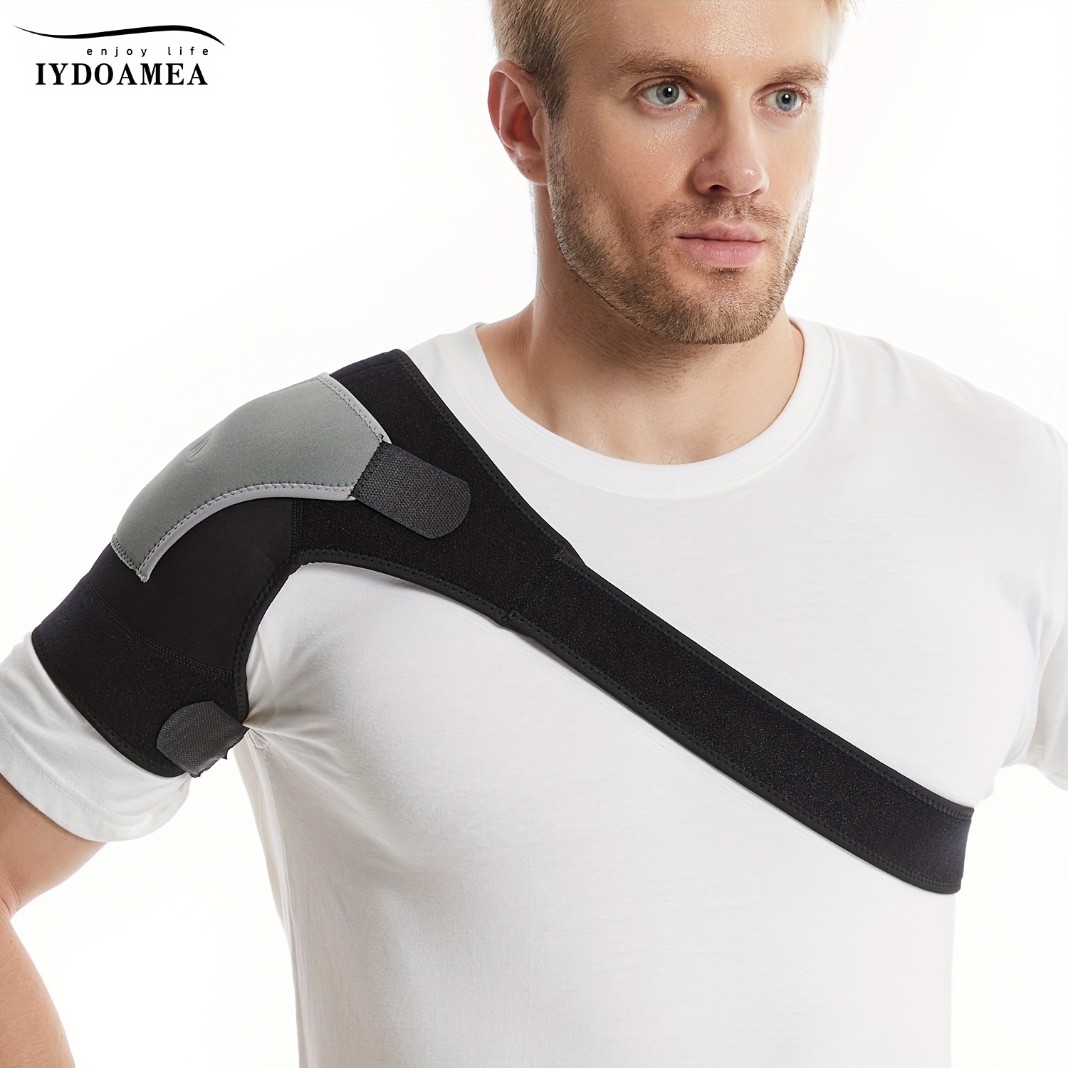 Shoulder Brace - Shoulder Compression Sleeve Immobilizer & Support Wrap for  Torn Rotator Cuff, Shoulder Pain, Dislocated AC Joint, Tendonitis
