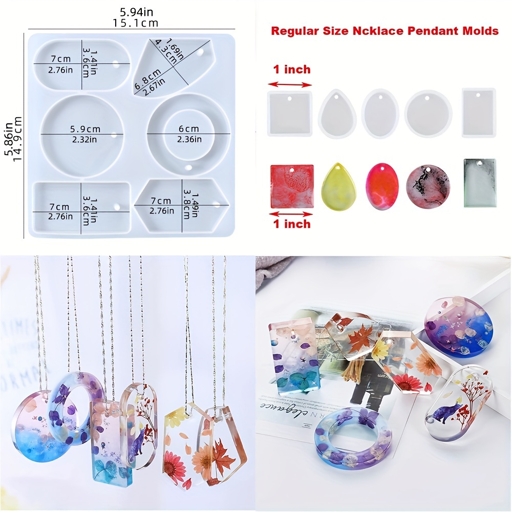 Resin Kit For Beginners With Silicone Molds - Resin Jewelry Making Kit
