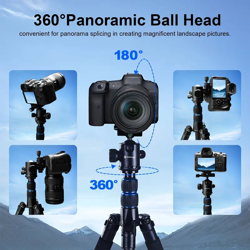 Moman M880 Camera Tripod With 360 ° Panoramic Ball Head - Temu