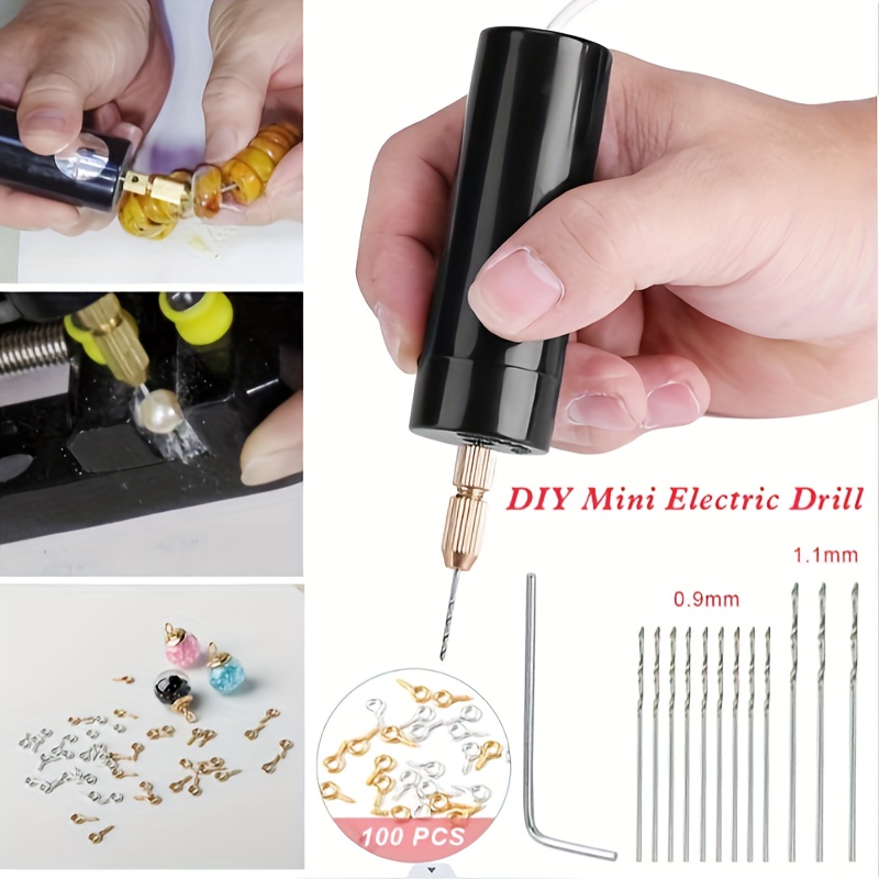 11pcs/set Metal Hand Drill Equipments UV Resin Mold Tools And Handmade  Jewelry Tool With 0.8mm-3.0mm Drill Screws