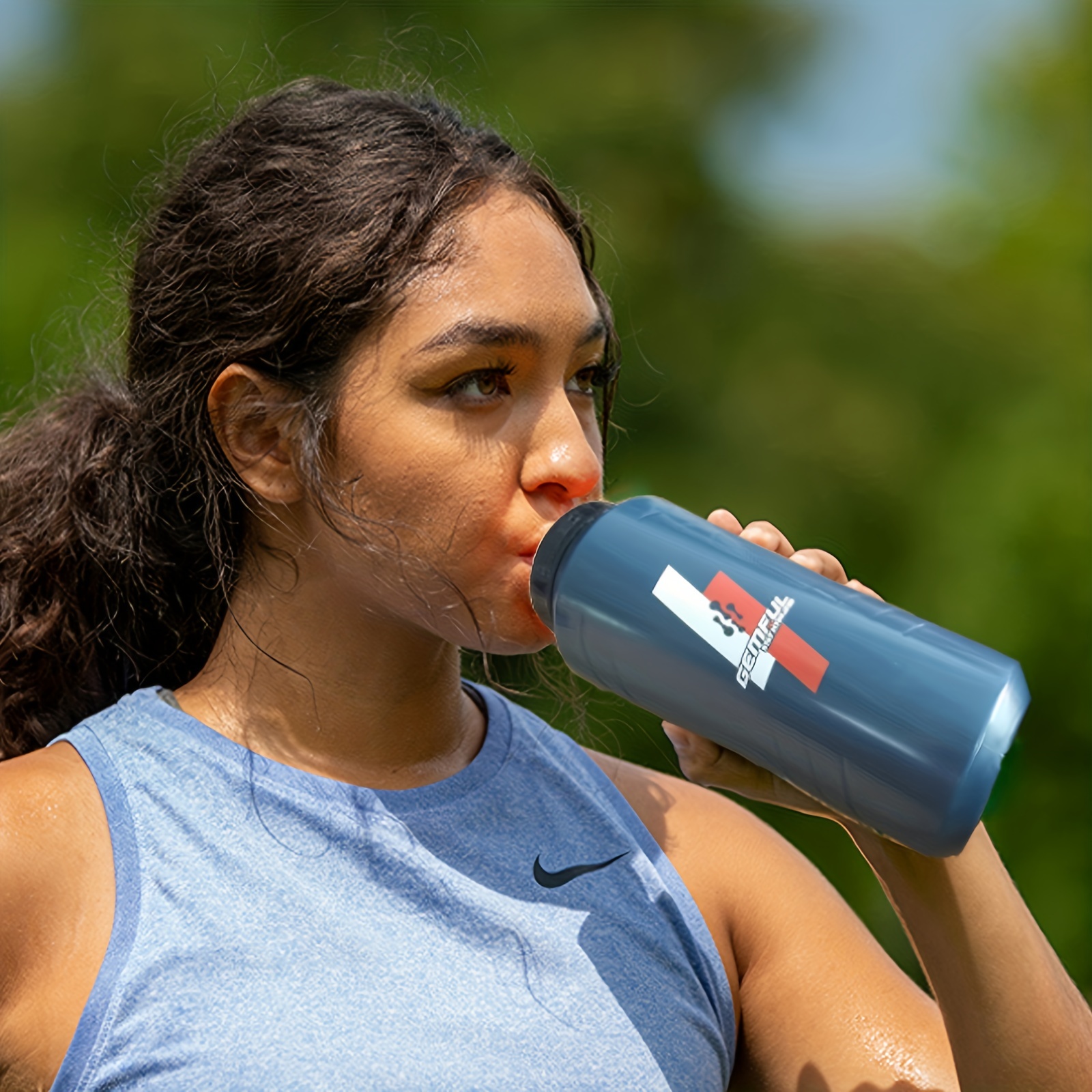 Leak-proof Sport Water Bottle With Wide Mouth For Running, Basketball,  Football, And Outdoor Fitness - Lightweight And Easy To Squeeze - Temu