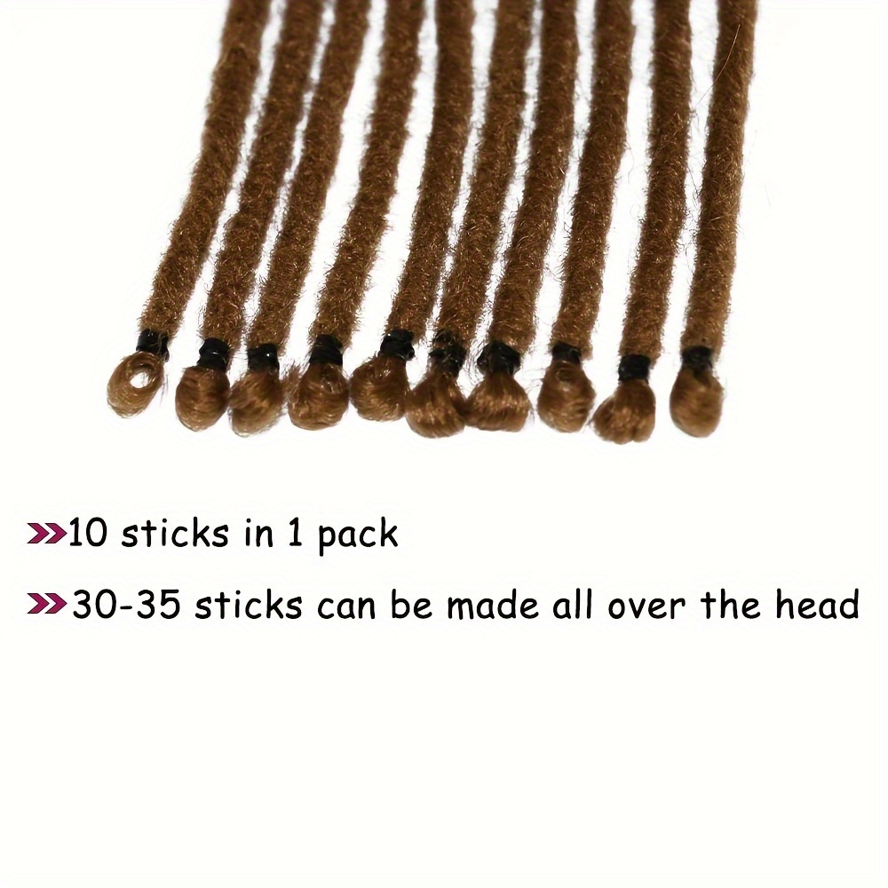10 Strands Soft Crochet Long Hair Braid Braid Hair Synthetic - Temu