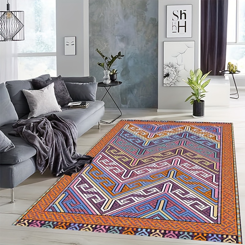 Polyester Round Carpet Modern Simple Kitchen Rug Bedroom - Temu