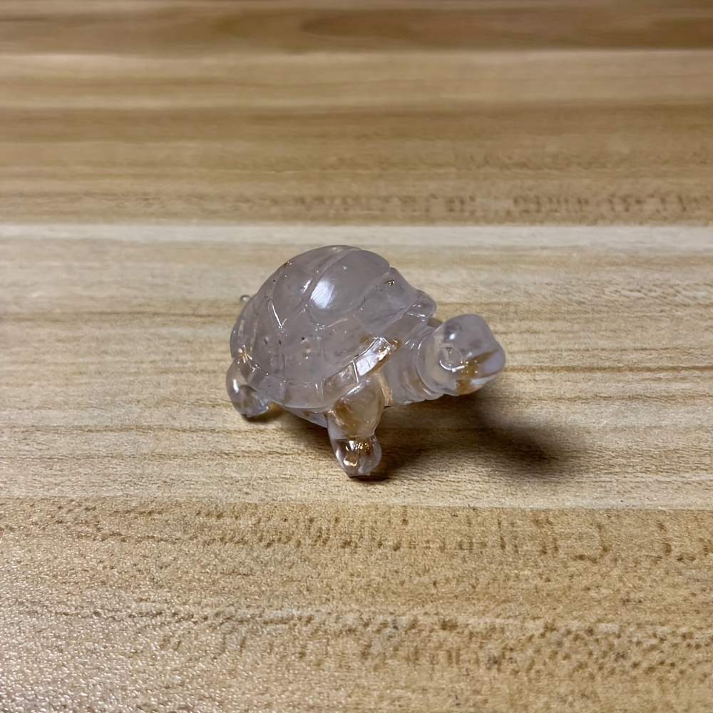 Natural Crystal Stone Crushed Stone Turtle Resin Crystal - Temu