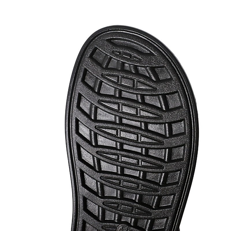 Men's Leather Flip Flops Lightweight Comfortable Non Slip Thong Sandals