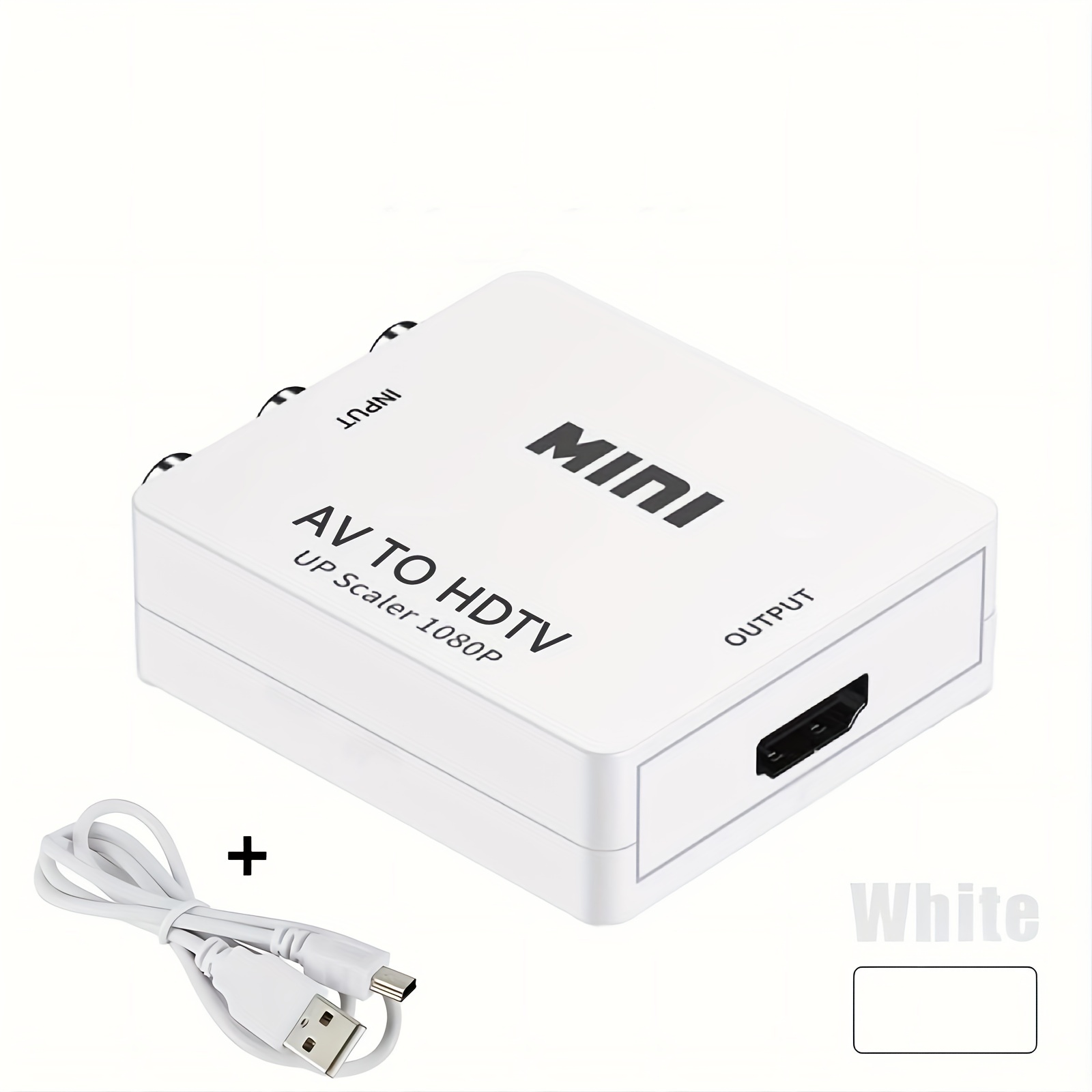 Convertidor WII a HDMI Full HD 1080P WII a HDMI Wii 2 Convertidor HDMI  Audio de 3,5 mm para PC Pantalla de monitor HDTV Adaptador de Wii a HDMI