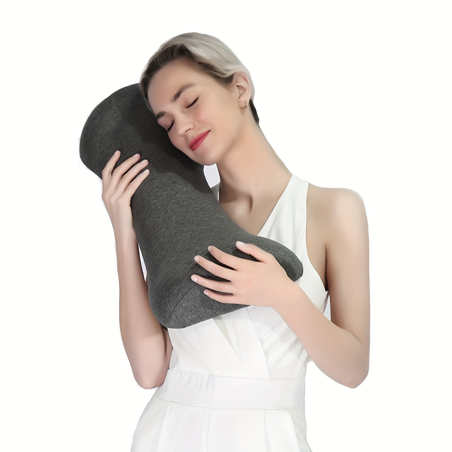 Lumbar Pillow for Sleeping, Support Pillow Waist Sciatic Pain Relief Cushion  for Bed Rest - Side, Back and Stomach Sleepers 
