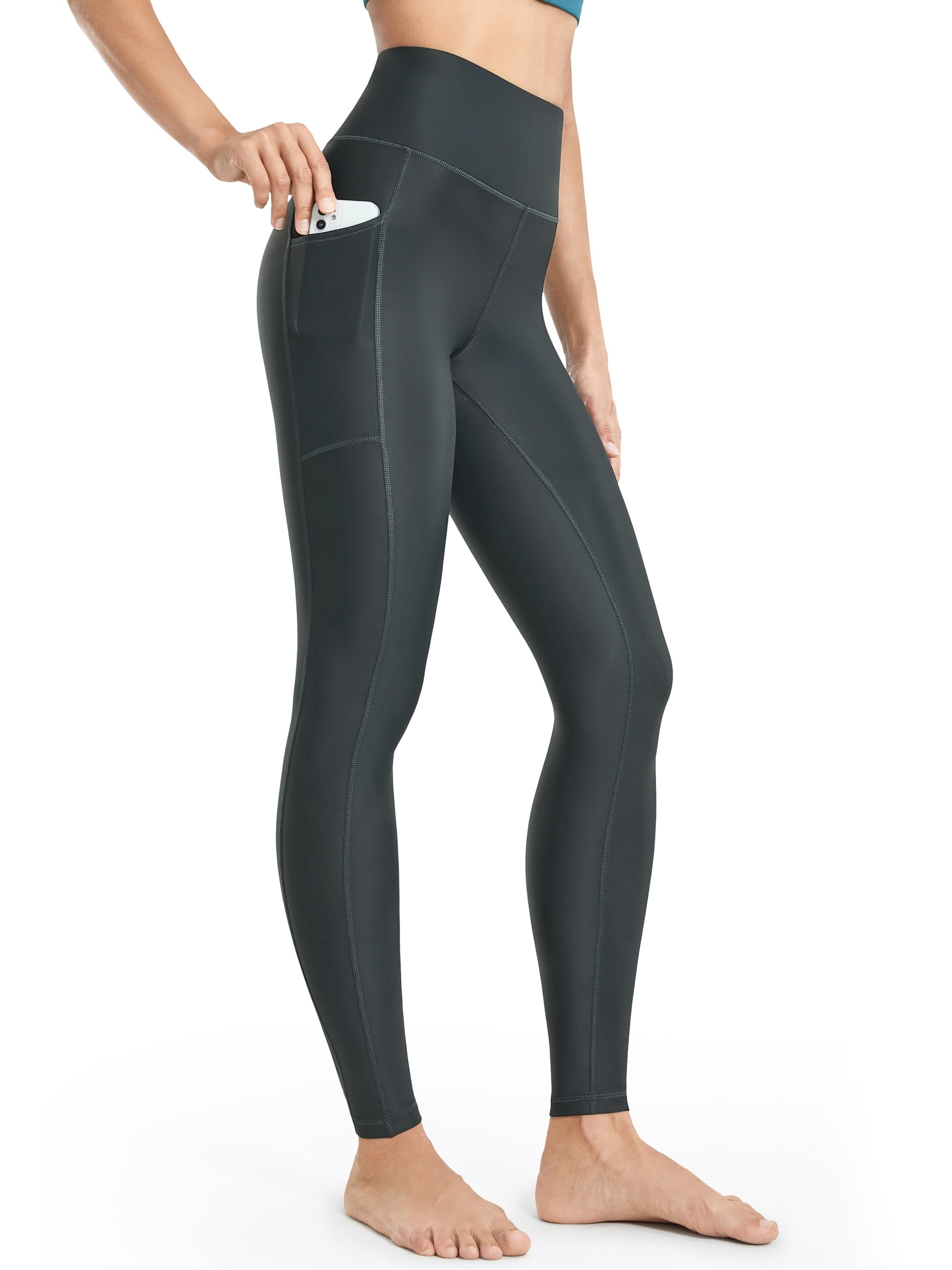 Warm Leggings With Side Pockets