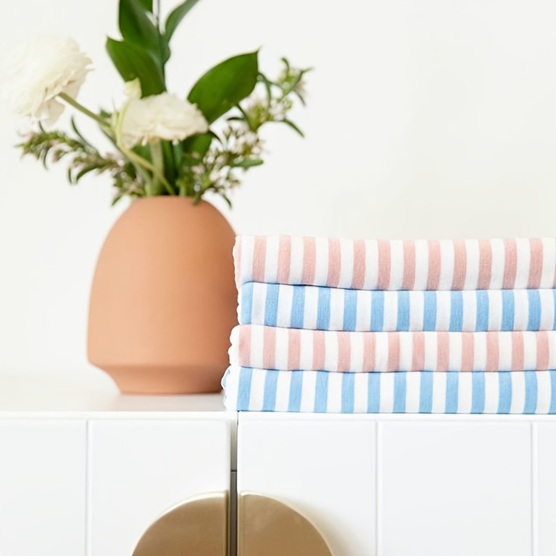 Newborn Cotton Striped Wrapping Fetal Cap and Blanket Set
