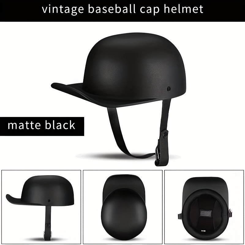 Retro Helmets Baseball Cap Half Colorful Men Head Safety