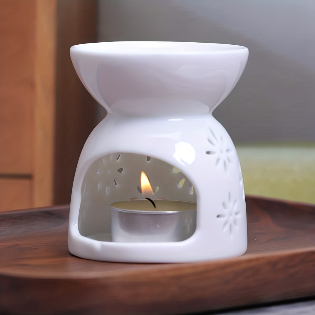 Candle Ceramic Aroma Diffuser Essential Oil Burner Fragrance Home Indoor  Bedroom