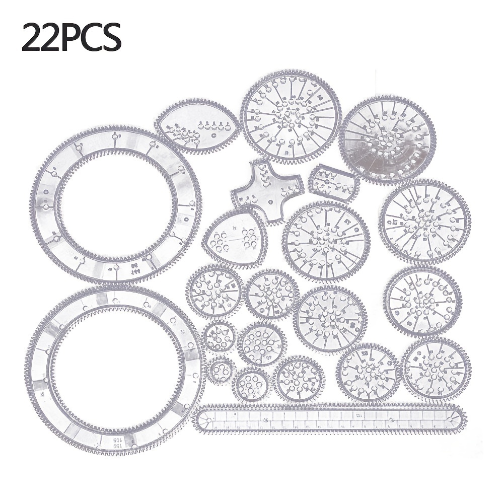 Spiral Circle Template For Drawing Spiral Art Clear Gear - Temu