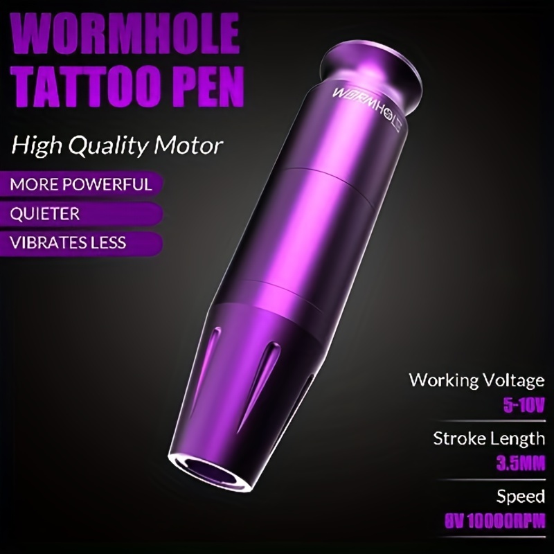 Wormhole Tattoo Pen Kit Cartridge Tattoo Machine Kit for Beginners