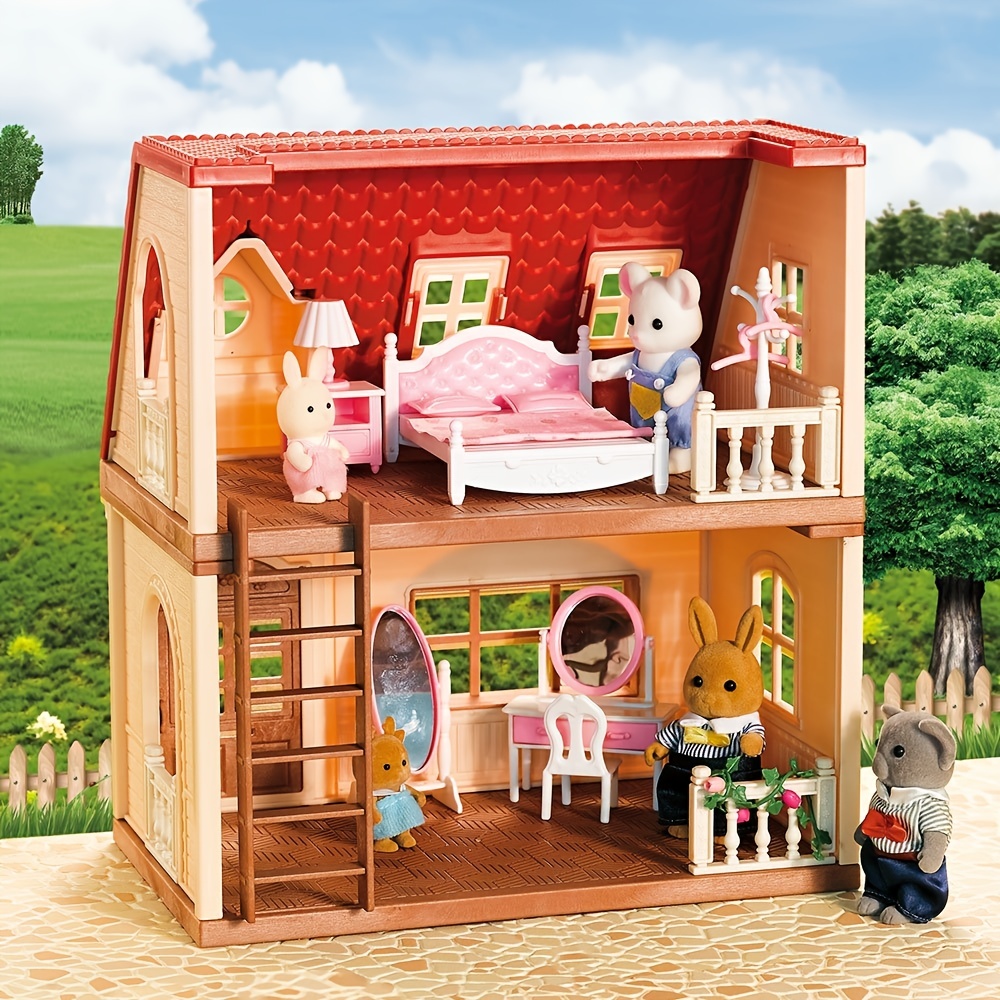 Red Panda Family Mini Dolls & Playsets