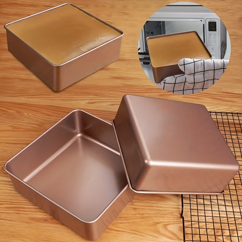 Square Cake Pan Metal Heat Resistant Non stick Baking Mold - Temu