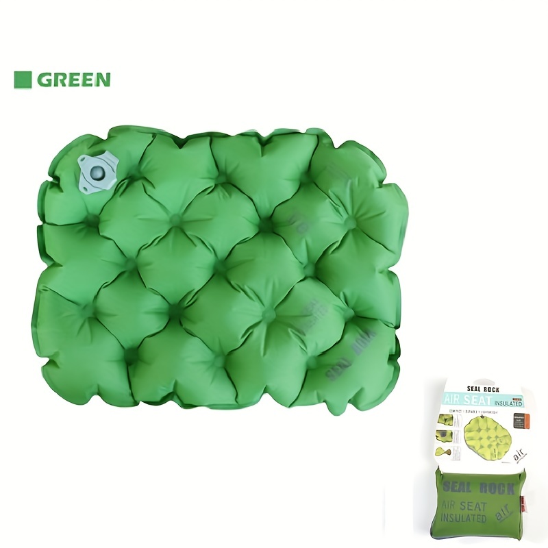 1pc Inflatable Air Seat Cushion, Moisture-proof Portable Pad, Suitable For Camping, Hiking, Climbing & Other Outdoor Sports
